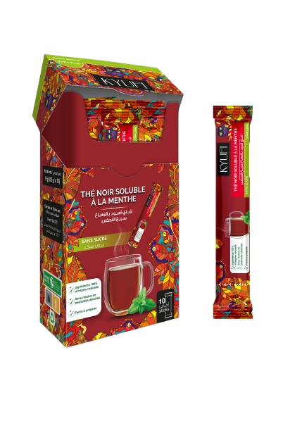 Thé Noir Instantané À La Menthe - Sans Sucre
